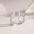 Moissanite Diamond Stud Earrings – S925 Sterling Silver