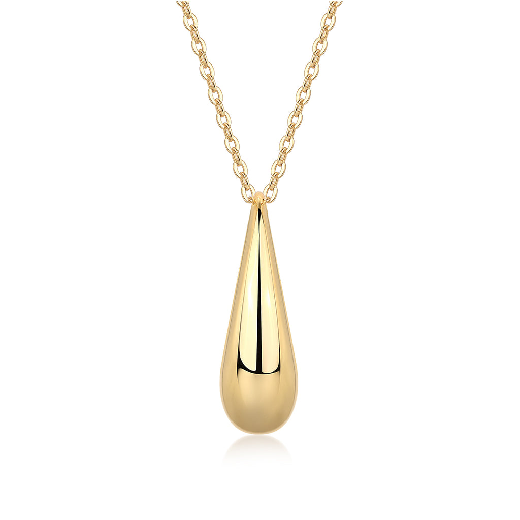 Moissanite Pendant Necklace - S925 Sterling Silver with Gold Plating