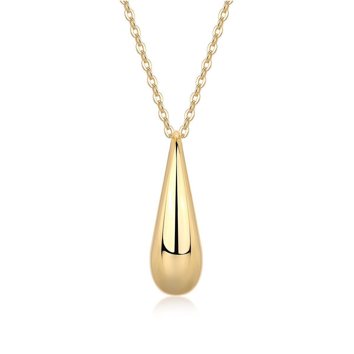 Moissanite Pendant Necklace - S925 Sterling Silver with Gold Plating