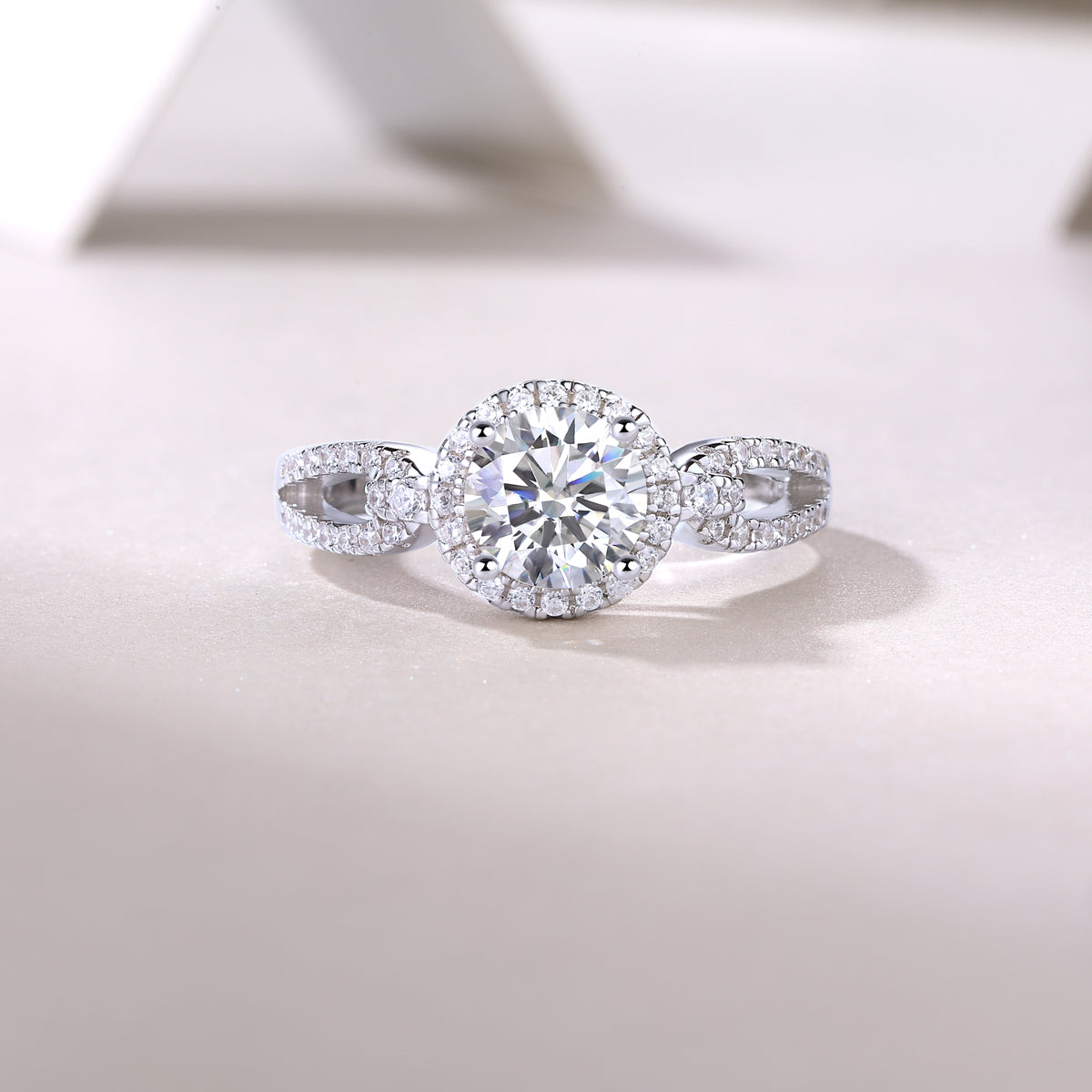 1 Carat Moissanite Ring - S925 Sterling Silver