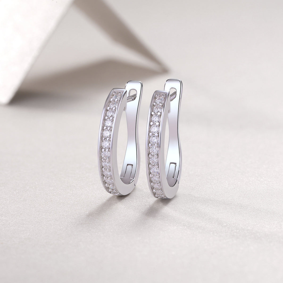 Moissanite Dew Drop Stud Earrings in S925 Sterling Silver