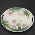 PSAG Bavaria Hand-Painted White Lilies Plate - Artist Signed by Pierre