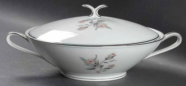 Noritake Margot Covered Vegetable Bowl - Vintage 1950s Porcelain