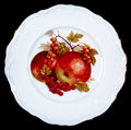 Winterling Bavaria Apples & Berries Salad Plate - Vintage Germany with Gold Trim
