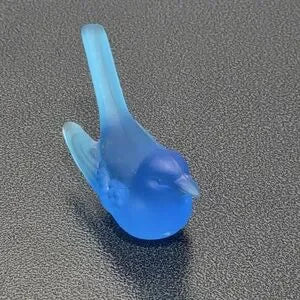 Westmoreland Wren Bird #WR-1 - Light Blue Mist Carnival Glass