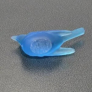 Westmoreland Wren Bird #WR-1 - Light Blue Mist Carnival Glass