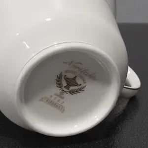 Noritake Fairbanks Footed Cup - Bone China with Platinum Trim