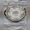 Shafford Bouquet Dessert Plate #3178 - Pink Floral with Gold Trim