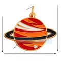Saturn Planet Necklace - Cubic Zirconia with Gold Chain