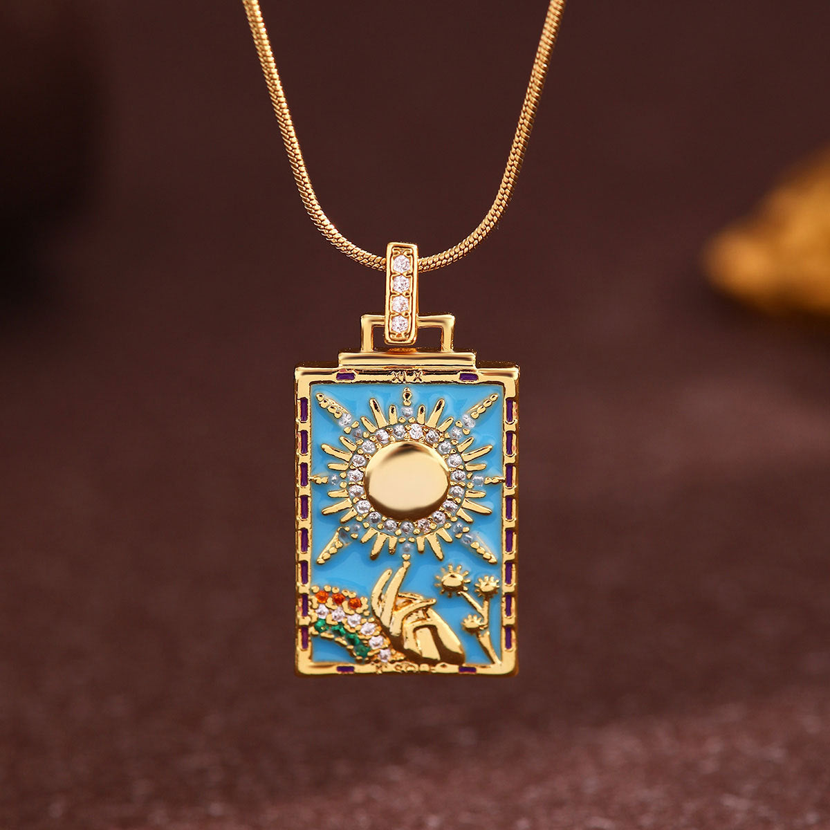 Tarot Card Titanium Steel Pendant Necklace- Various Styles