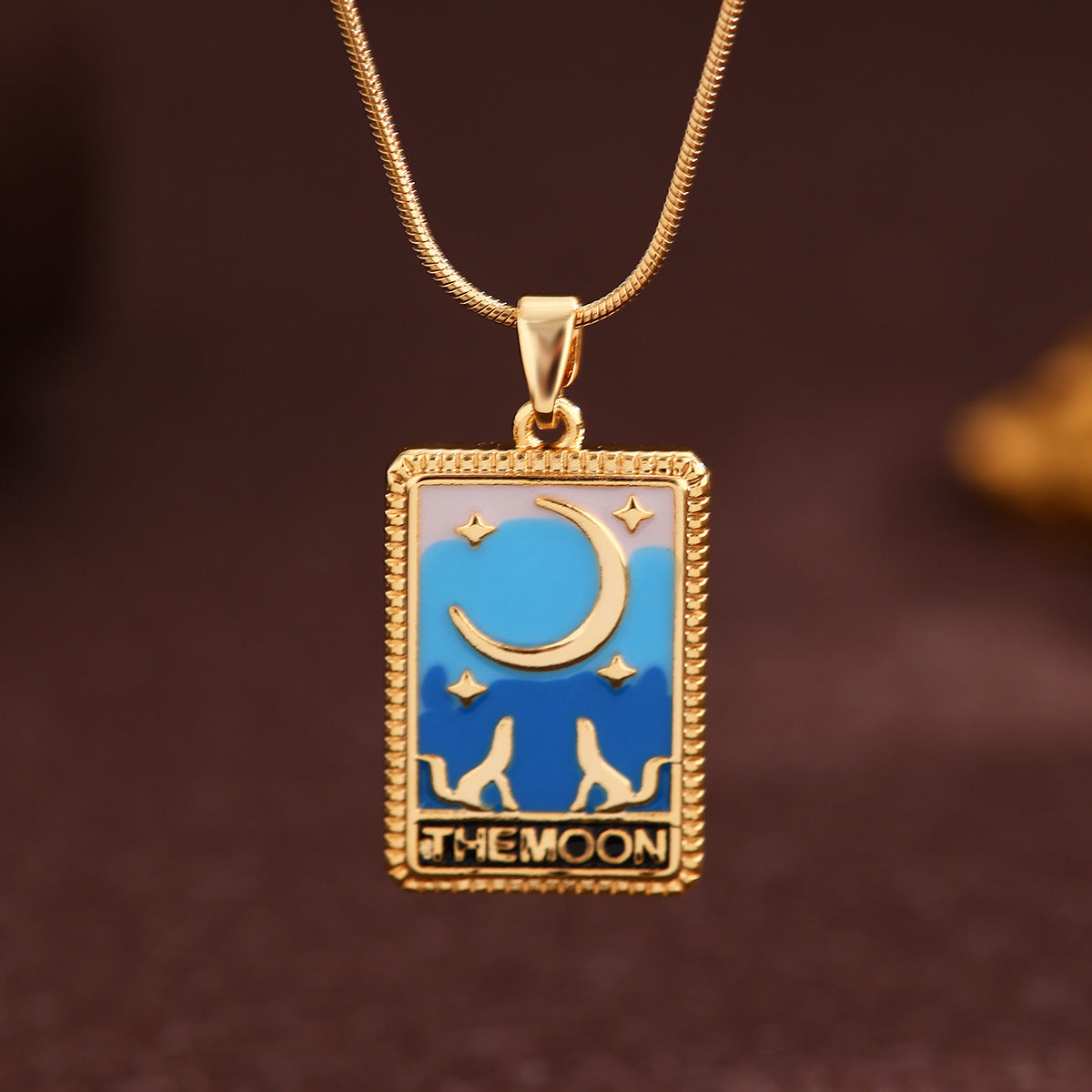 Tarot Card Titanium Steel Pendant Necklace- Various Styles