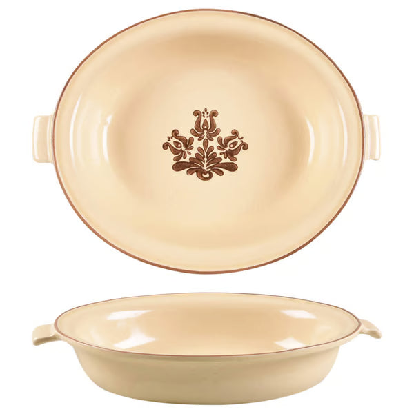 Pfaltzgraff Village 11" Oval Vegetable Bowl with Handles - Discontinued Stoneware